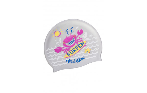 Юниорская силиконовая шапочка Mad Wave Surfer M0579 12 0 17W 600_380
