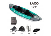 Надувной каяк 320x90см, весла, сиденья, киль, сумка, до 180кг Aqua Marina Laxo-320 LA-320