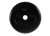 Диск обрезиненный d51мм MB Barbell MB-PltB51 20кг черный