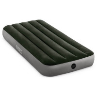 Надувной матрас Intex Downy Airbed Fiber-Tech 76х191х25 см, со встроенным ножным насосом 64760