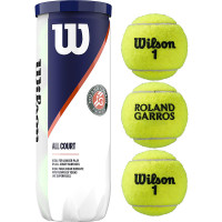 Мяч теннисный Wilson Roland Garros All Court 3 мяча WRT126400, желтый
