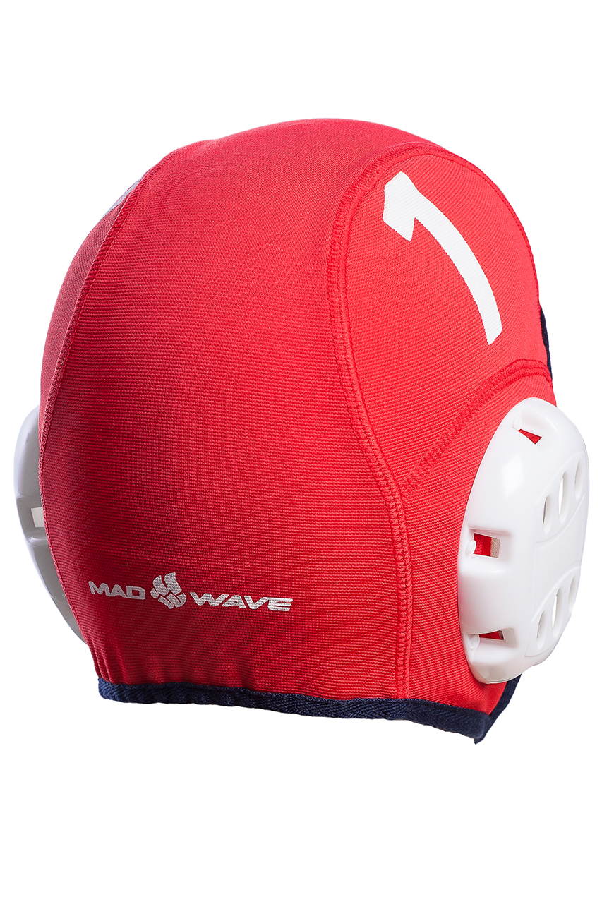 Шапочка для водного поло Mad Wave Waterpolo caps M0597 01 01 05W красный 870_1305