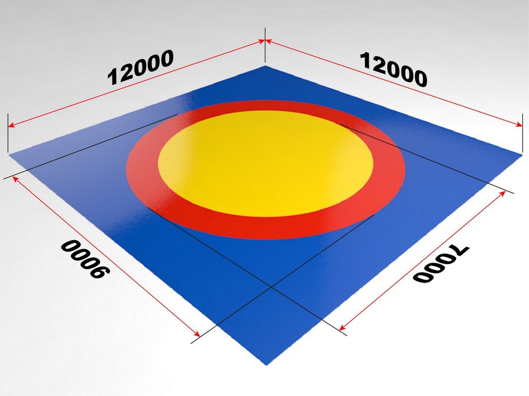 Ковер борцовский 12х12 м Glav 5.400 1067_800