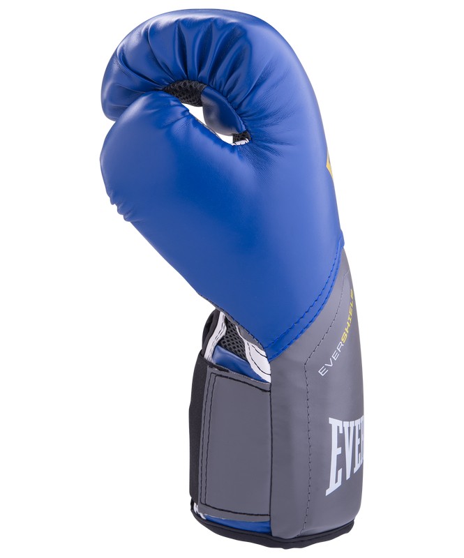 Перчатки боксерские Everlast Pro Style Elite 2208E, 8oz, к/з, синий 665_800