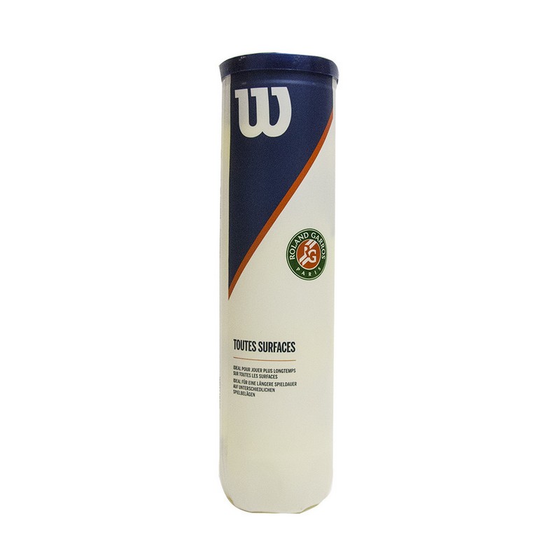 Мяч теннисный Wilson Roland Garros All CT WRT116400 4 мяча, зеленый 800_800