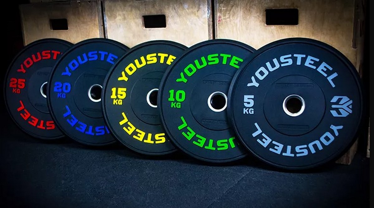 Диск 15кг YouSteel Training PRO черный 1200_670