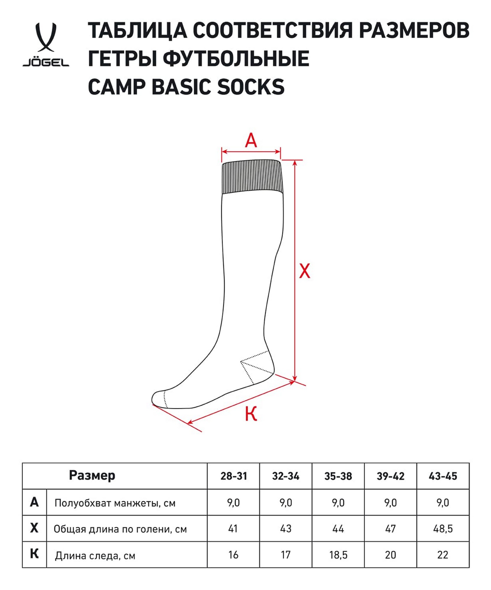 Гетры футбольные Jogel Camp Basic Socks, темно-синий\серый\белый 1663_2000