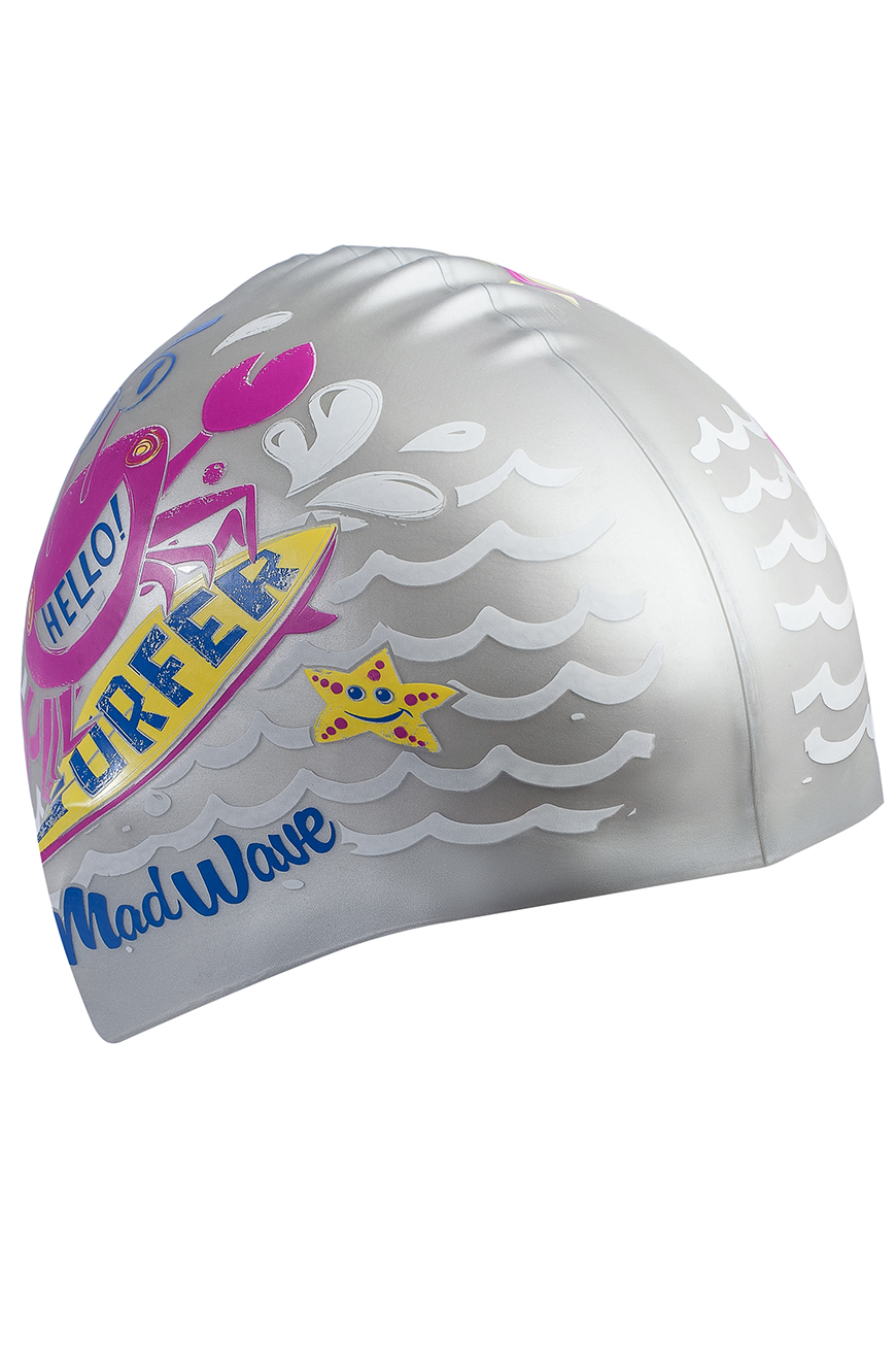 Юниорская силиконовая шапочка Mad Wave Surfer M0579 12 0 17W 870_1305