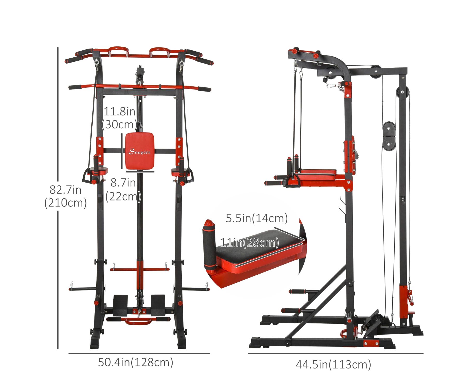 Турник-брусья, тяга сверху DFC HOMEGYM HOMCOM D270 1834_1500