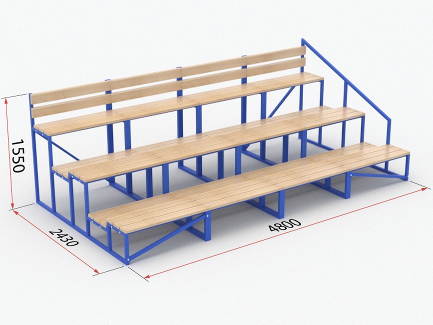 Трибуна модульная Glav (без лестницы) 20.004 867_650