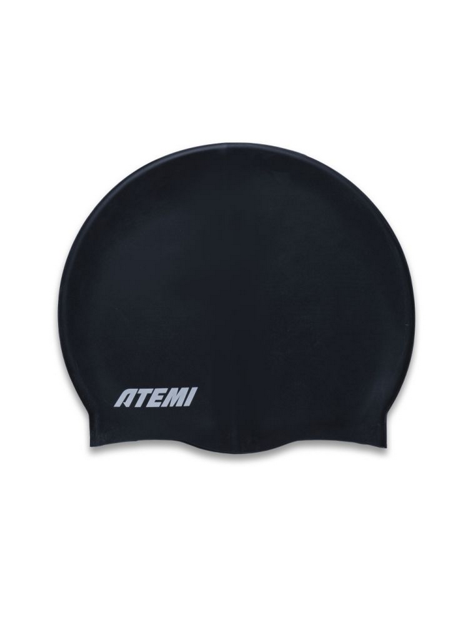 Шапочка для плавания Atemi light silicone cap Deep black FLSC1BK черный 1500_2000