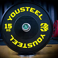Диск 15кг YouSteel Training PRO черный 120_120